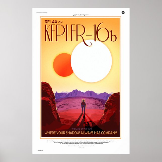 Poster Kepler-16b (Frente)