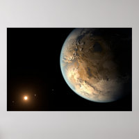 Kepler-186f Orbitando Uma Estrela Distante.