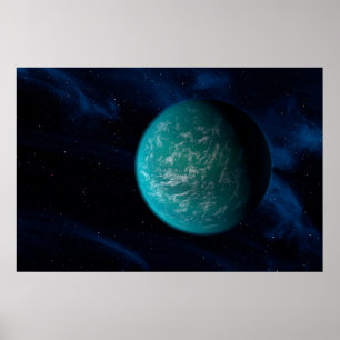 Poster Kepler 22b, Um Planeta Extrasolar.