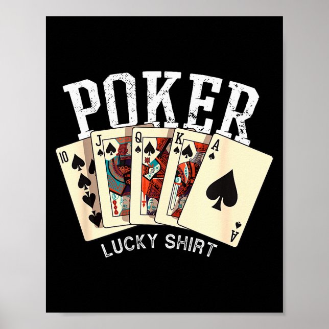 Poster Ker Lucky Shirt Ker Player Gambling Funny Ker  (Frente)