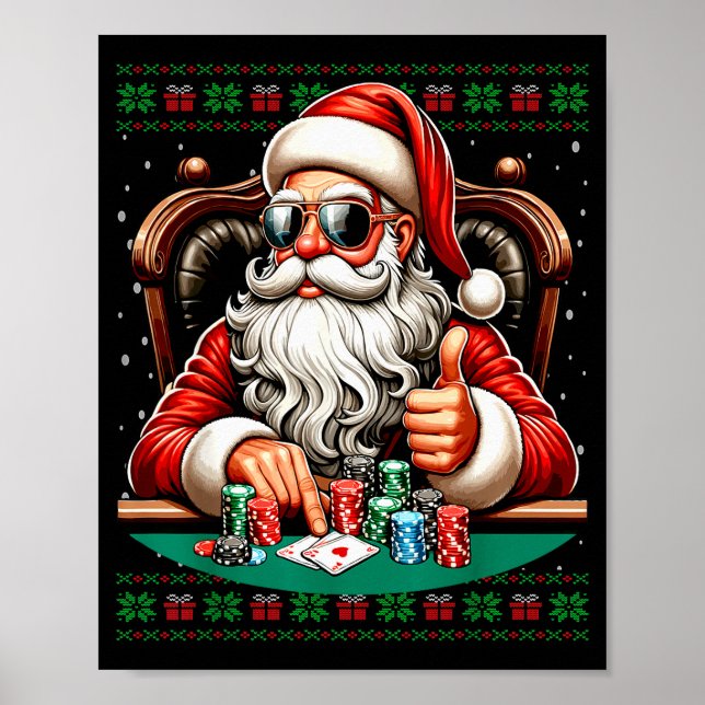 Poster Ker Santa Ker Player Ugly Christmas Sweater  (Frente)