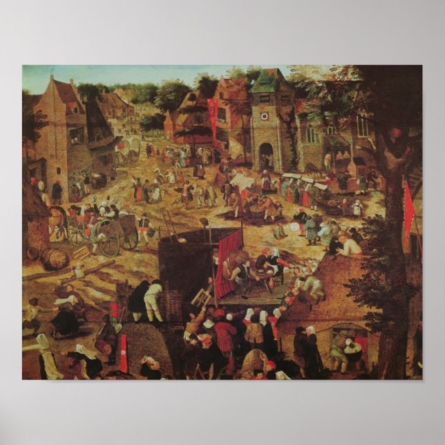 Poster Kermesse com Teatro e Procissão (Frente)