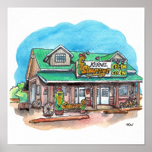 Poster Kernel Simpson's Sweet Corn (Frente)