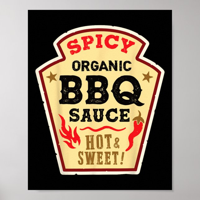 Poster Ketchup Byrbeque Hallowe Grill Hot Spicy Molho de  (Frente)