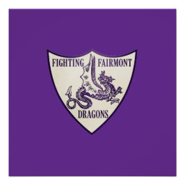 Pôster Kettering, Ohio Fighting Fairmont Dragons Logo