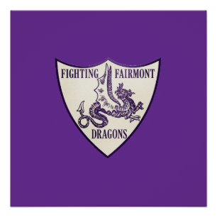 Pôster Kettering, Ohio Fighting Fairmont Dragons Logo