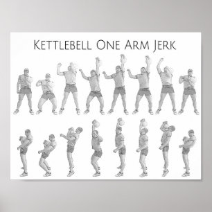 Pôster Kettlebell One Arm Jerk