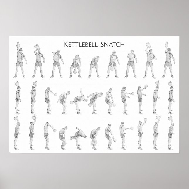 Pôster Kettlebell Snatch (Frente)