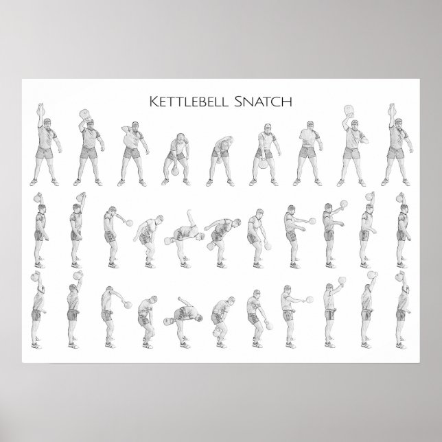 Pôster Kettlebell Snatch (Frente)