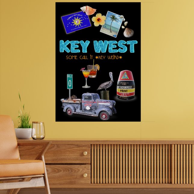 Poster Key West Collage (Sala de Estar 2)