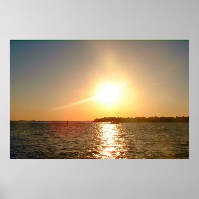 Poster Key West, FL Sunset (Frente)