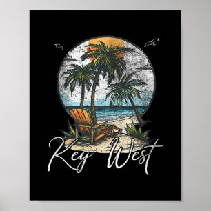 Poster Key West Flórida Fl Palmeiras