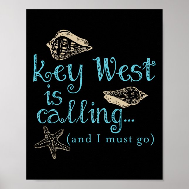 Poster Key West Is Calling  (Frente)