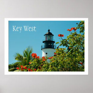 Poster Key West LIghthouse, Key West Florida