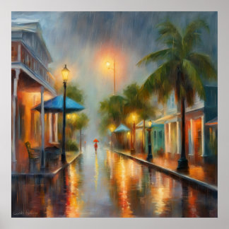 Poster Key West Rain - 1