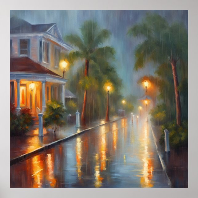Poster Key West Rain - 4 - (Frente)