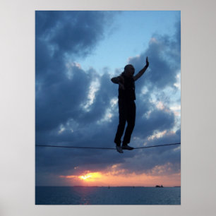 Pôster Key West Tightrope Walker no Sunset