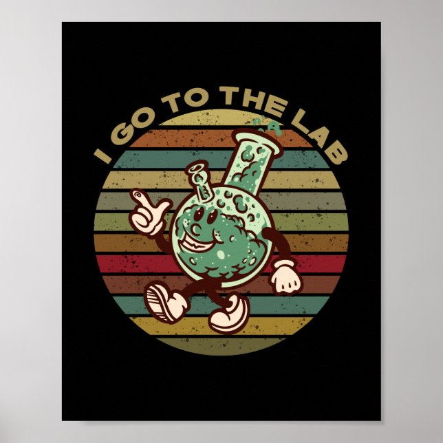 Poster Keychai, humor T-Shirt de laboratório (Frente)