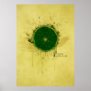 Pôster KEYCHEE a lime em silk