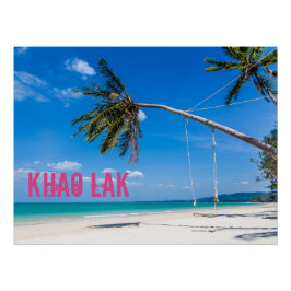 Pôster Khao Lak Phang-Nga Tailândia Praia Feriado do Pano