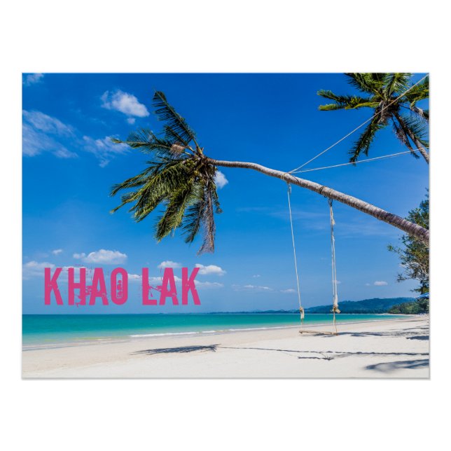 Pôster Khao Lak Phang-Nga Tailândia Praia Feriado do Pano (Frente)
