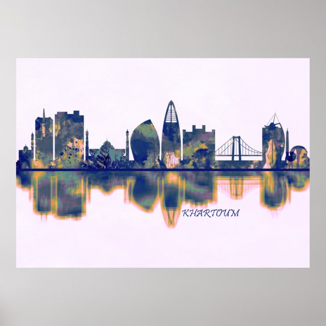 Poster Khartoum Skyline (Frente)