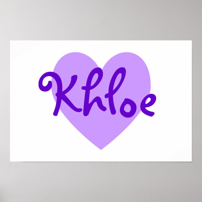 Poster Khloe em roxo (Frente)
