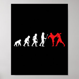 Poster Kick-boxer Treinamento de Desenvolvimento de Kickb