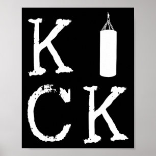 Poster Kick Boxing Kickboxer Byg Combyt Sports Kickboxing