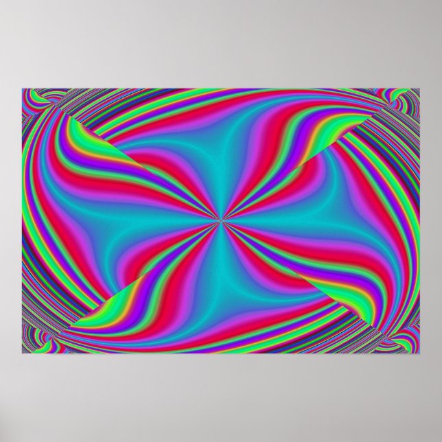 Poster Kick Start place abstrato (Frente)