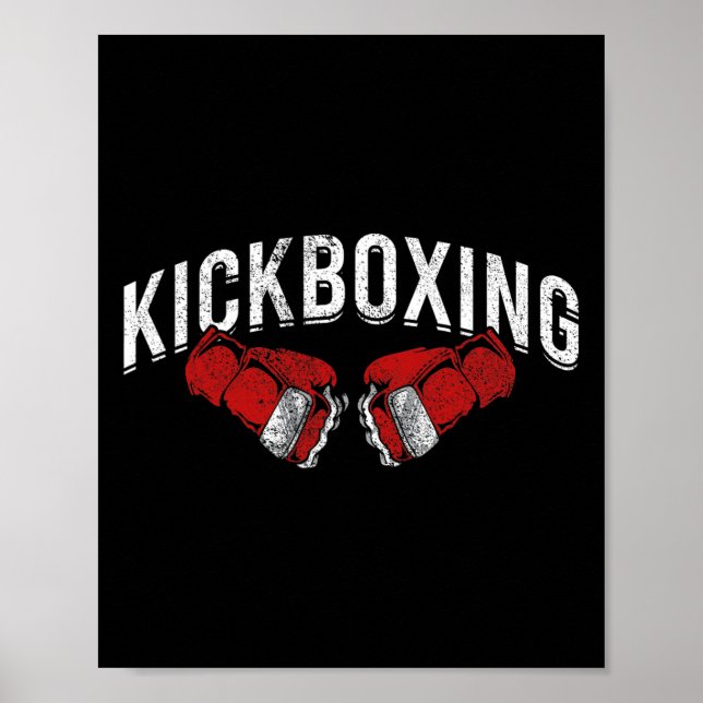 Poster Kickboxer Artes Marciais Kickboxing  (Frente)