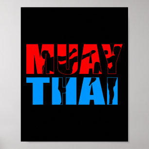 Poster Kickboxing Artes Marciais Boxe Tailandesa Muay Tha