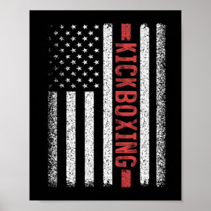 Poster Kickboxing Bandeira Americana 4 De Julho Kickboxer