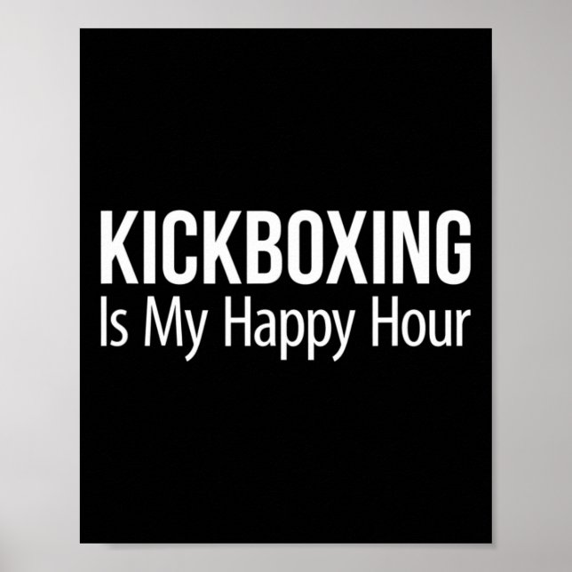 Poster Kickboxing É Minha Hora Feliz -  (Frente)