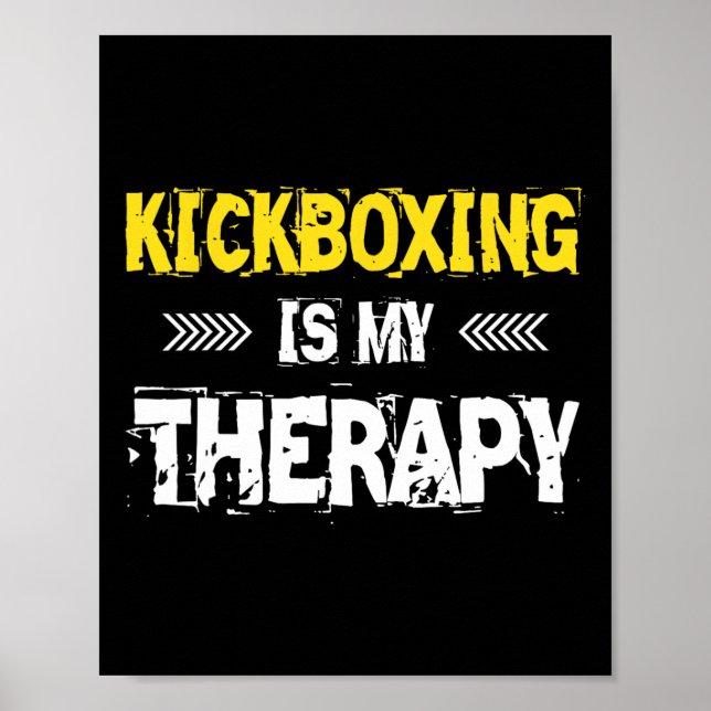 Poster Kickboxing É Minha Terapia Kickbox  (Frente)