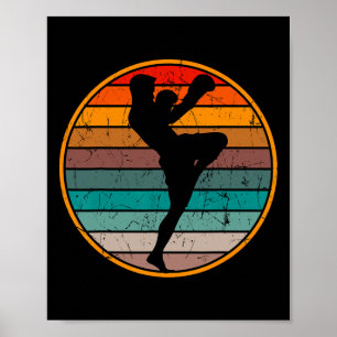 Poster Kickboxing Kickboxer Muay Thai Caratê Boxe Mma