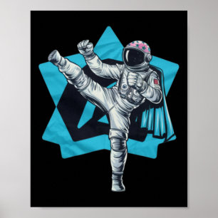 Poster Kickboxing Muay Thai Taekwondo Chute Alto Engraçad