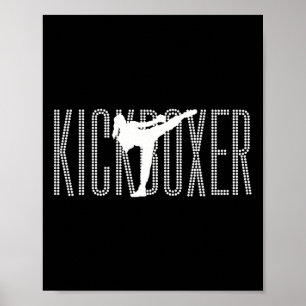 Poster Kickboxing Mulheres É Kickboxing Garota É Mulher K