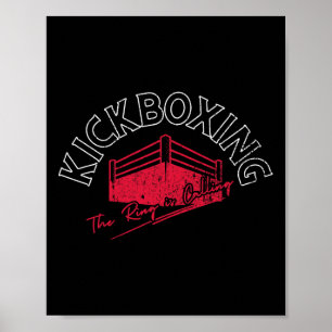 Poster Kickboxing O Ring Está Chamando 