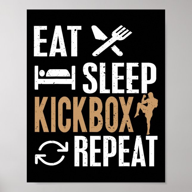 Poster Kickboxing Para Kickboxer  (Frente)