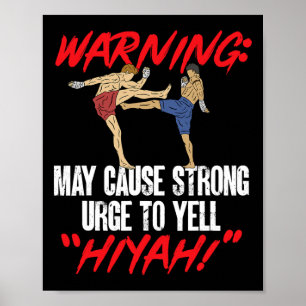 Poster Kickboxing Por Que Caminhar Quando Você Pode Dar u