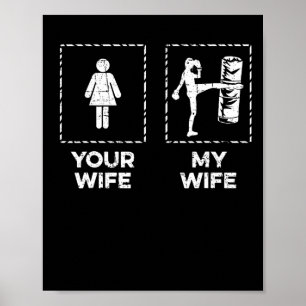 Poster Kickboxing Sua Esposa Minha Esposa Kickboxer Muay