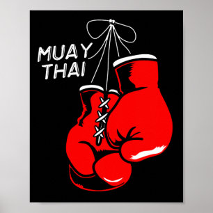 Poster Kickboxing Thai Boxing Muay Thai Luvas