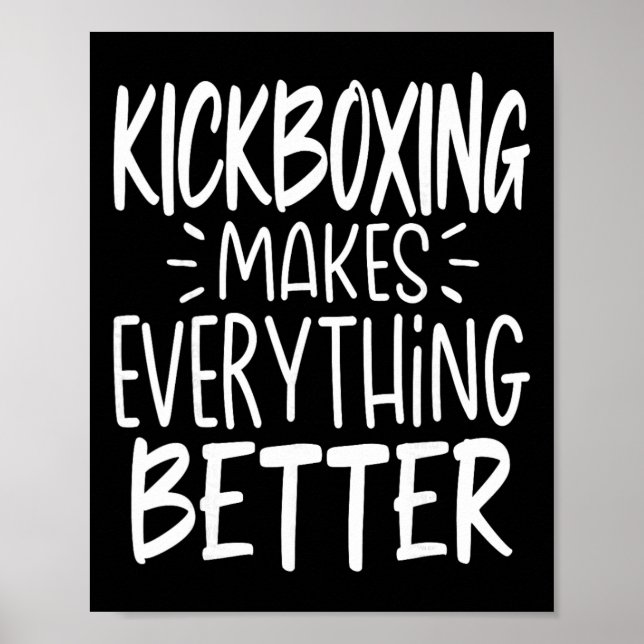 Poster Kickboxing Torna Tudo Melhor Kickboxer Kickb (Frente)