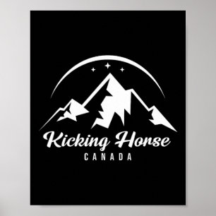 Poster Kicking Horse Canada Ski Resort Skiboardin