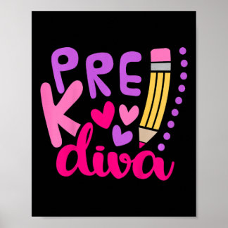 Poster Kids Pre-k Diva