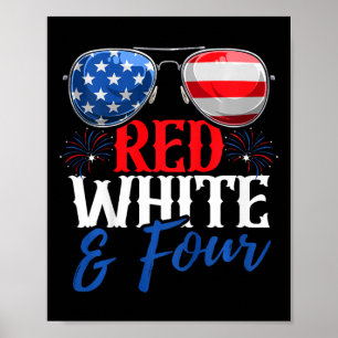 Poster Kids Red White E Quatro De Julho De Festa de anive
