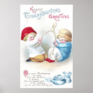 Pôster Kids Tug sobre o Vintage do Vishbone Gigante Ação 