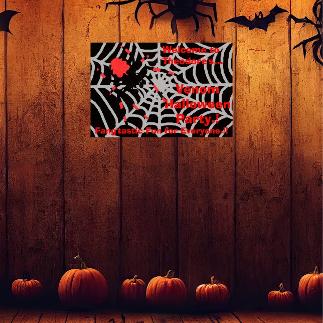 Poster Kids Venom Halloween (Venom Halloween Party Wall Poster)