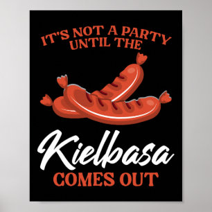 Poster Kielbasa Polônia Meat Sausation Comida Lover Homen